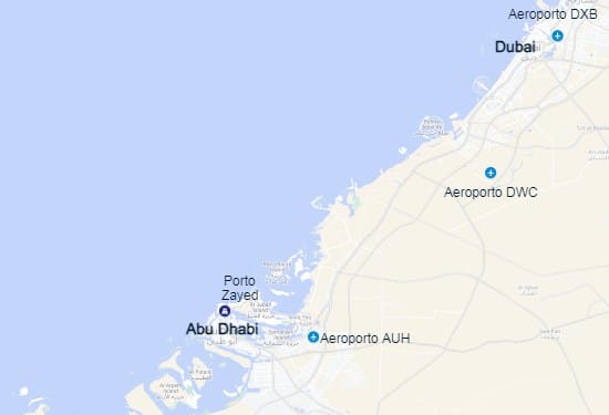 Arrivare ad Abu Dhabi