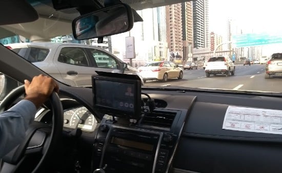 Interno taxi a Dubai