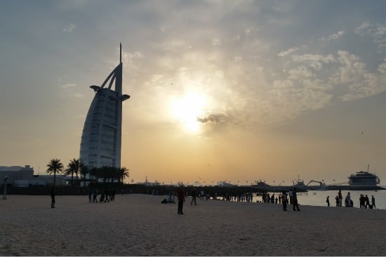 Burj al arab al tramonto