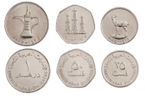 Monete dirham, fils