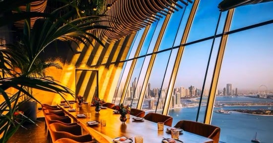 Ristorante con vista Dubai